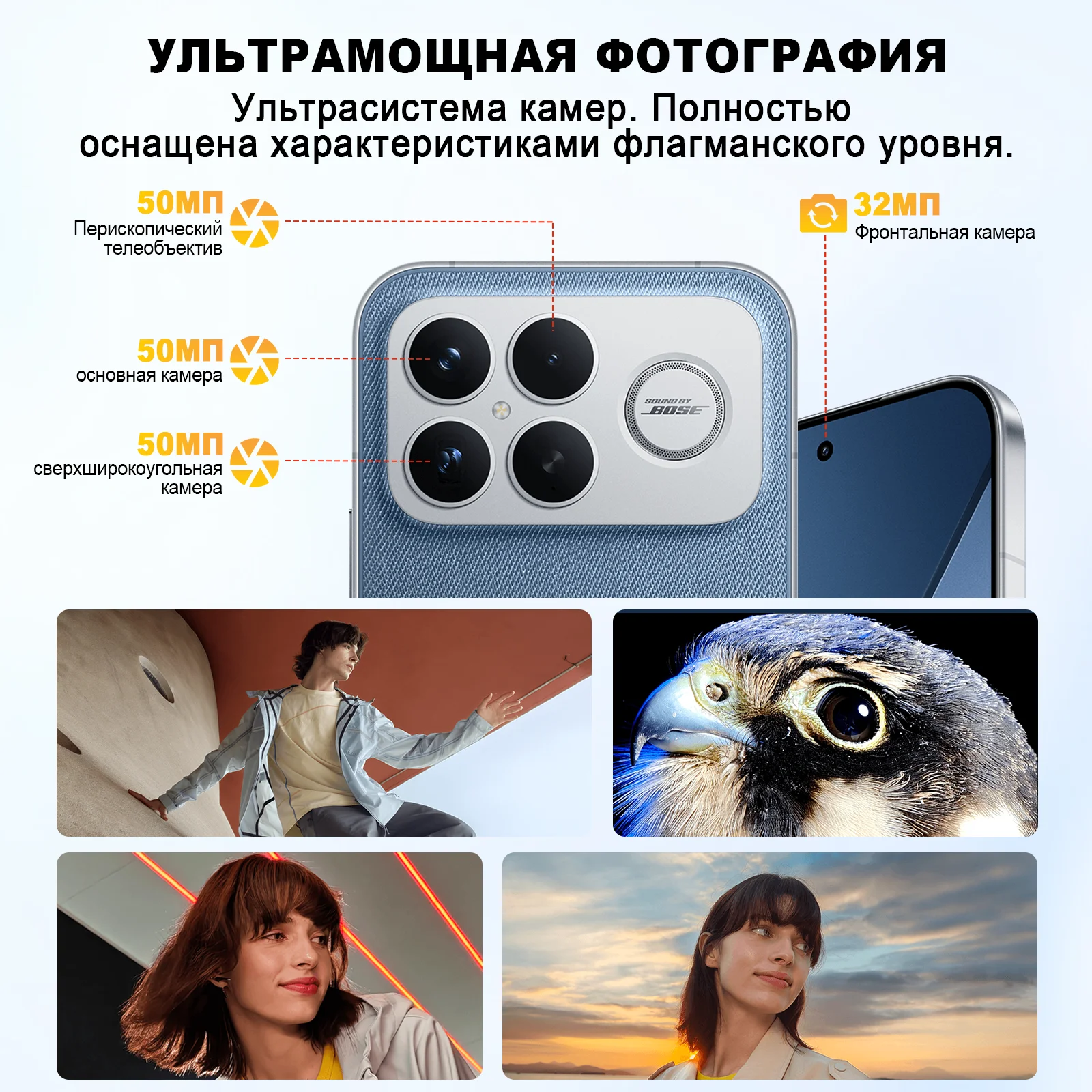 【RU Express】Новый смартфон POCO F8 Ultra Global Version 2025 года Snapdragon 8 Elite Gen 5 6,9 дюйма, дисплей 6500 мАч, 100 Вт, HyperCharge, 50 Вт, беспроводной NFC