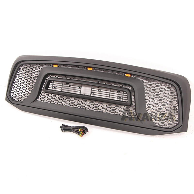 Auto Parts for DODGE RAM1500 2006-2008 grill with led lights front bumper grille modification accessories decoration