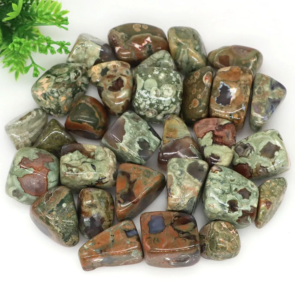 

Natural Crystal Green Forest Gems Healing Reiki Tumbleds Stones Gravels Energy Mineral Specimen Aquarium Garden Home Decoration