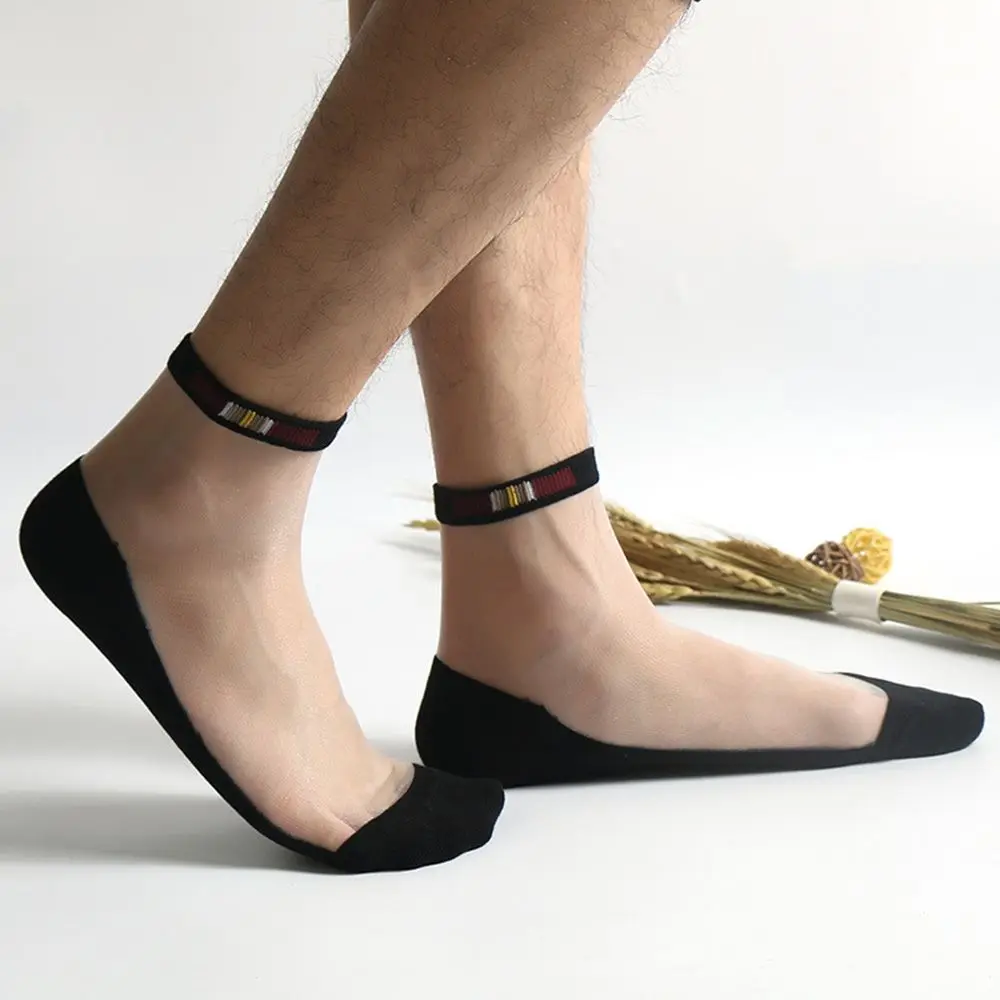 

Summer Breathable Ultra-Thin Transparent Antiskid Cotton Invisible Socks Short Socks Short Crew