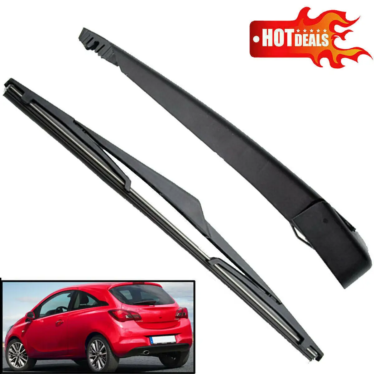 Rear Windshield Wiper Arm With Blade For Vauxhall Corsa E Mk4 Hatchback 10/2014-2020 Rear Wiper Blade Arm