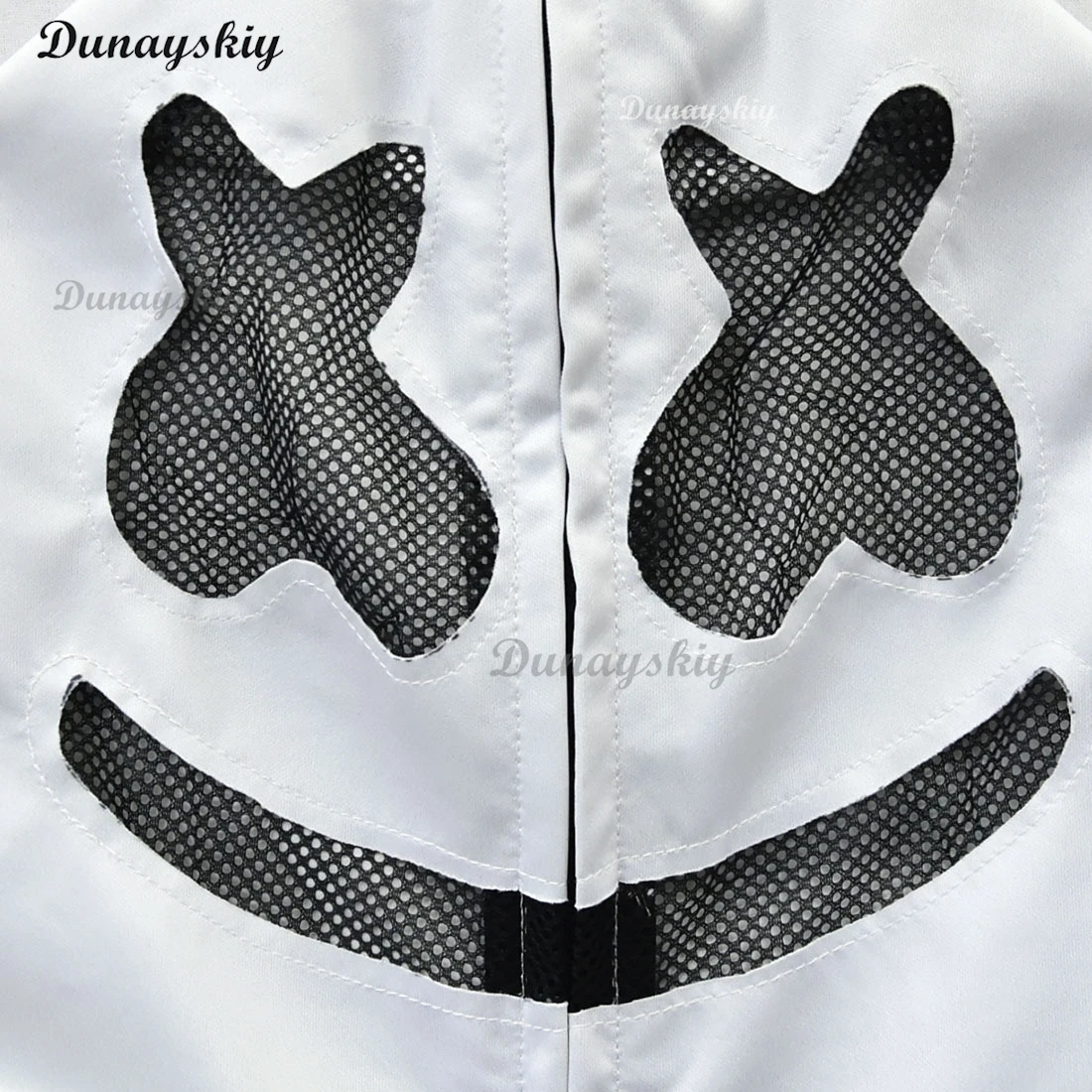 مجموعة أزياء مغنية الصوت الإلكترونية DJ Marshmello Fortnite للفتيات والأولاد والهالوين وأعياد الميلاد والحفلات التنكرية