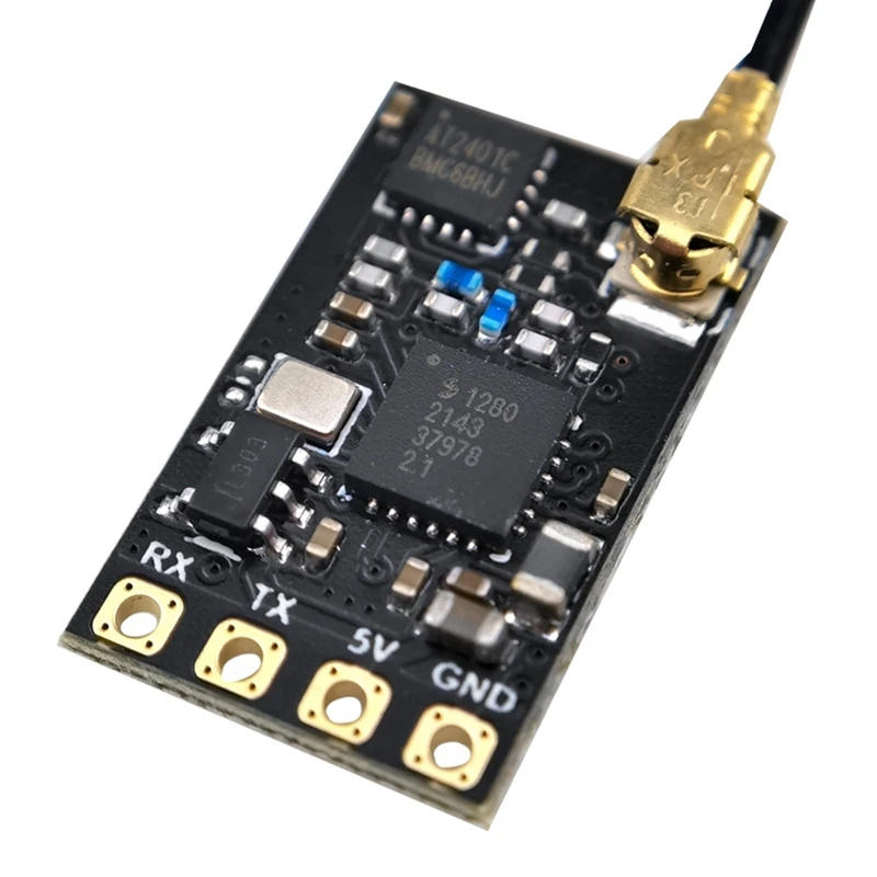 مستقبل النانو CRSF الأسود ، معدل تحديث مرتفع ، قطع غيار طائرات بدون طيار بتحكم عن بعد ، RX24 ، G