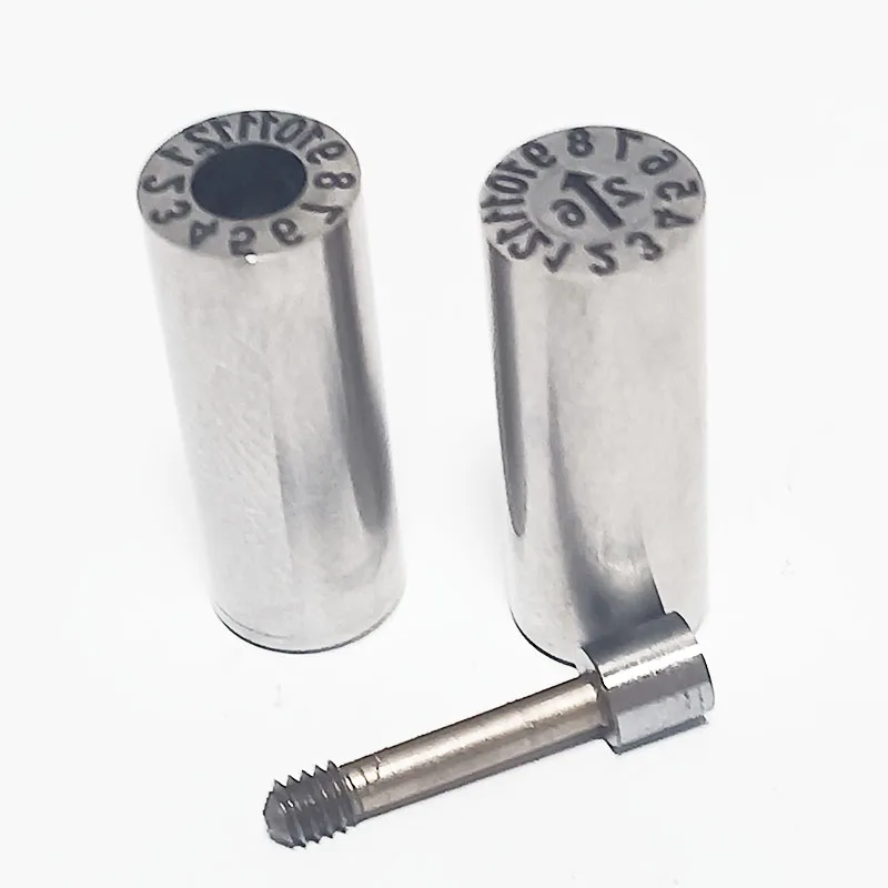 2/5PCS Z4861 Replaceable Mold Date Stamp, Date Code Marking Insert Pin for Injection Mould Production Date Recording