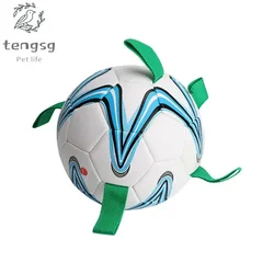 Ball Toys Dog Soccer Ball Interactive Tug Water Toy For Small Medium Dog For Puppy Large Dogs Outdoor Training Pet Bite Chew