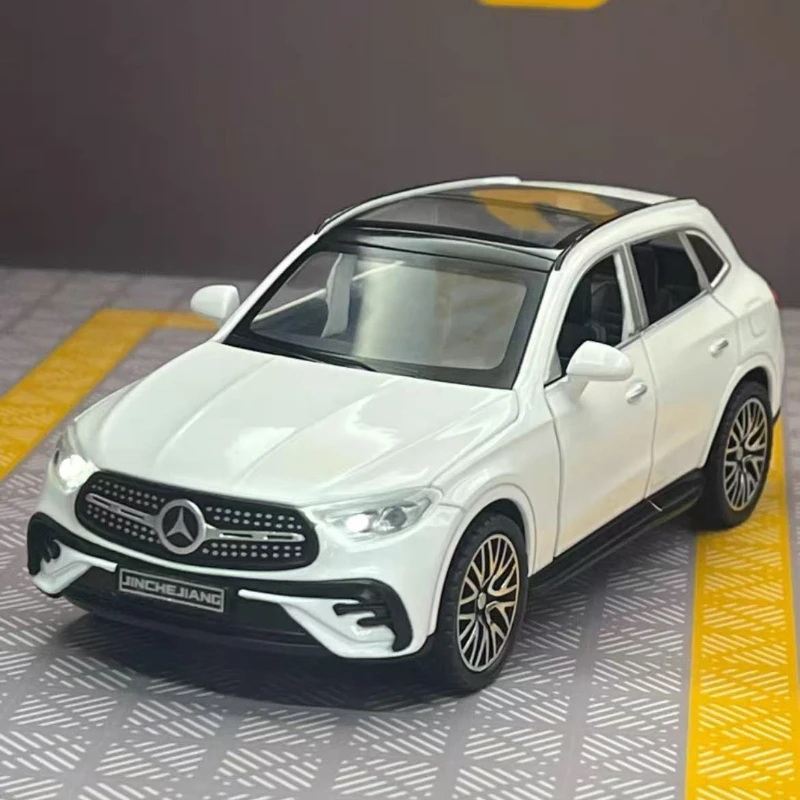 

1:32 Mercedes-Benz GLC-400E 63S, высокая имитация литья под давлением, модель автомобиля из металлического сплава, звуковой свет, коллекция с откатным механизмом, детские игрушки, подарки