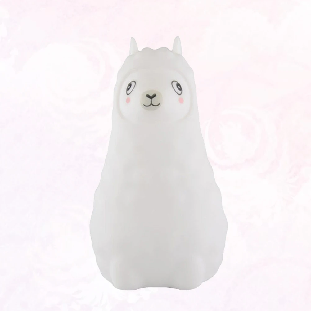 

Adorable Alpaca Night Light Led Desktop Lamp Cute Bedroom Decor Soft Light Powered Table Lamp For s Room Living Room