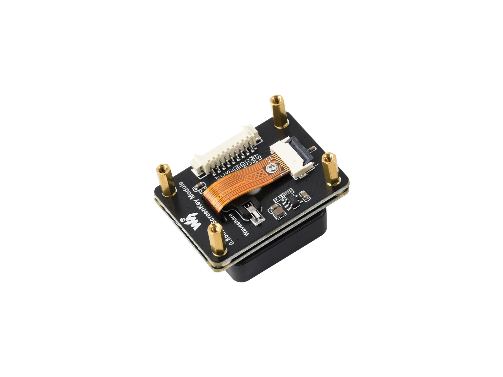 Waveshare 0.85-calowy mechaniczny ekran LCD z klawiaturą, panel IPS, rozdzielczość 128 × 128, 65 tysięcy kolorów, interfejs komunikacyjny SPI — zdjęcie produktu 3