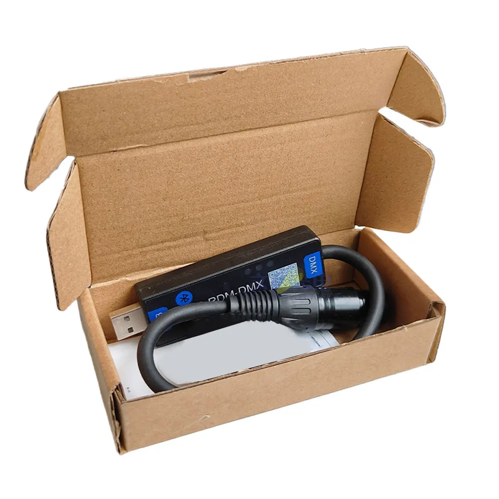 وحدة تحكم بلوتوث DMX512 RDM وحدة تحكم إضاءة لاسلكية لأضواء LED الاسمية رؤوس متحركة تطبيق Android قابل للبرمجة