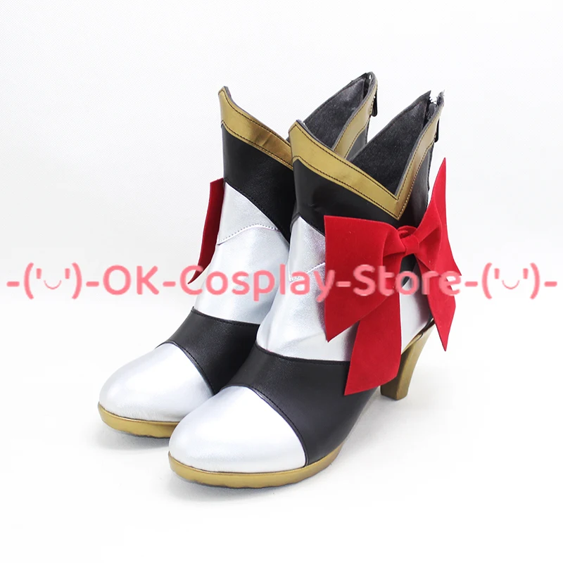 Game Genshin Impact Noelle Cosplay Shoes PU Leather Shoes Halloween Carnival Boots Cosplay Props Custom Made