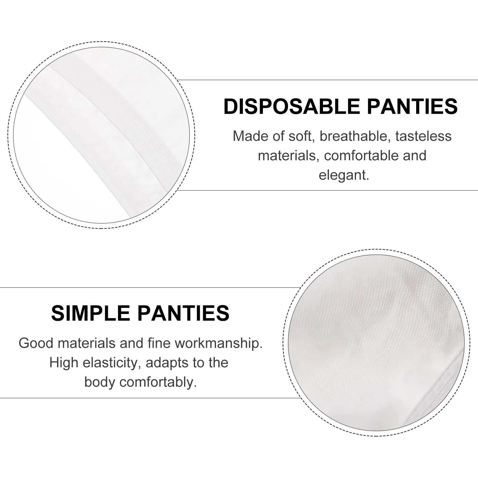 10 Pcs Men's Disposable Underpants Briefs for Mens Shorts Pocket Travel Panties Pure Cotton Child