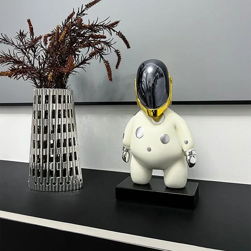 Nordic Home Decor Alien Statue Home Decoration Ornaments Electroplate Figure Sculptue Room Decor Kawaii Accessories Art Figurine