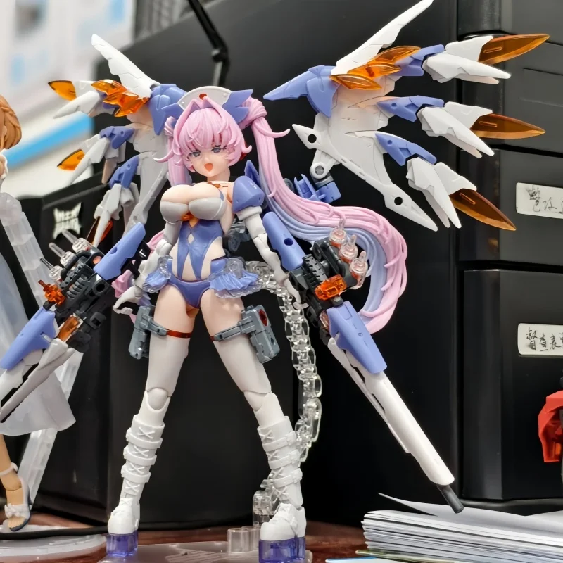 

In Stock Kotobukiya Kp799 Megami Device Desire Maiden Medic Plastic Model Kit Desktop Decor Collectible Toy Birthday Gift