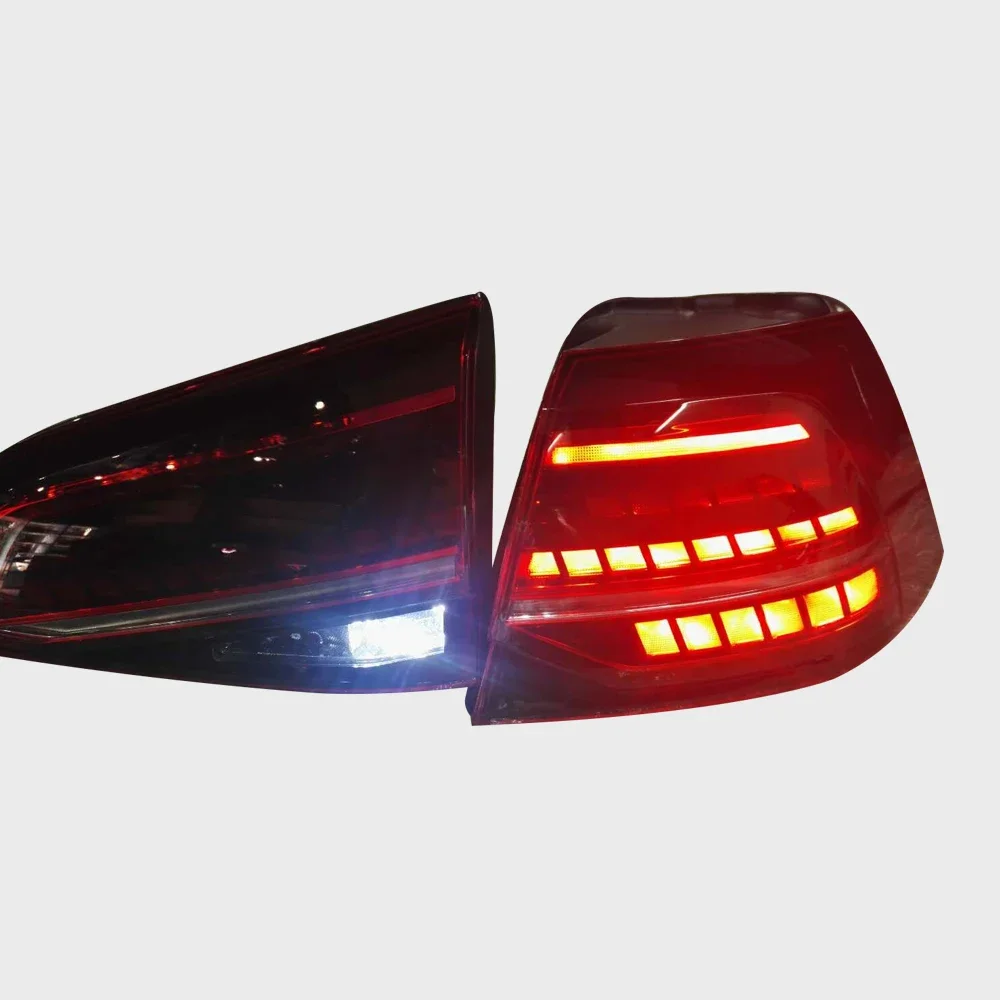 Pair Of Car Tail Light Assembly For VW Golfs  7 2016- up LED Brake Signal light Tuning Parts Car Rear Lamp System