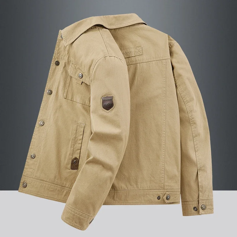 Chaqueta de béisbol para hombre, abrigo informal, militar, a prueba de viento, para exteriores, otoño y primavera