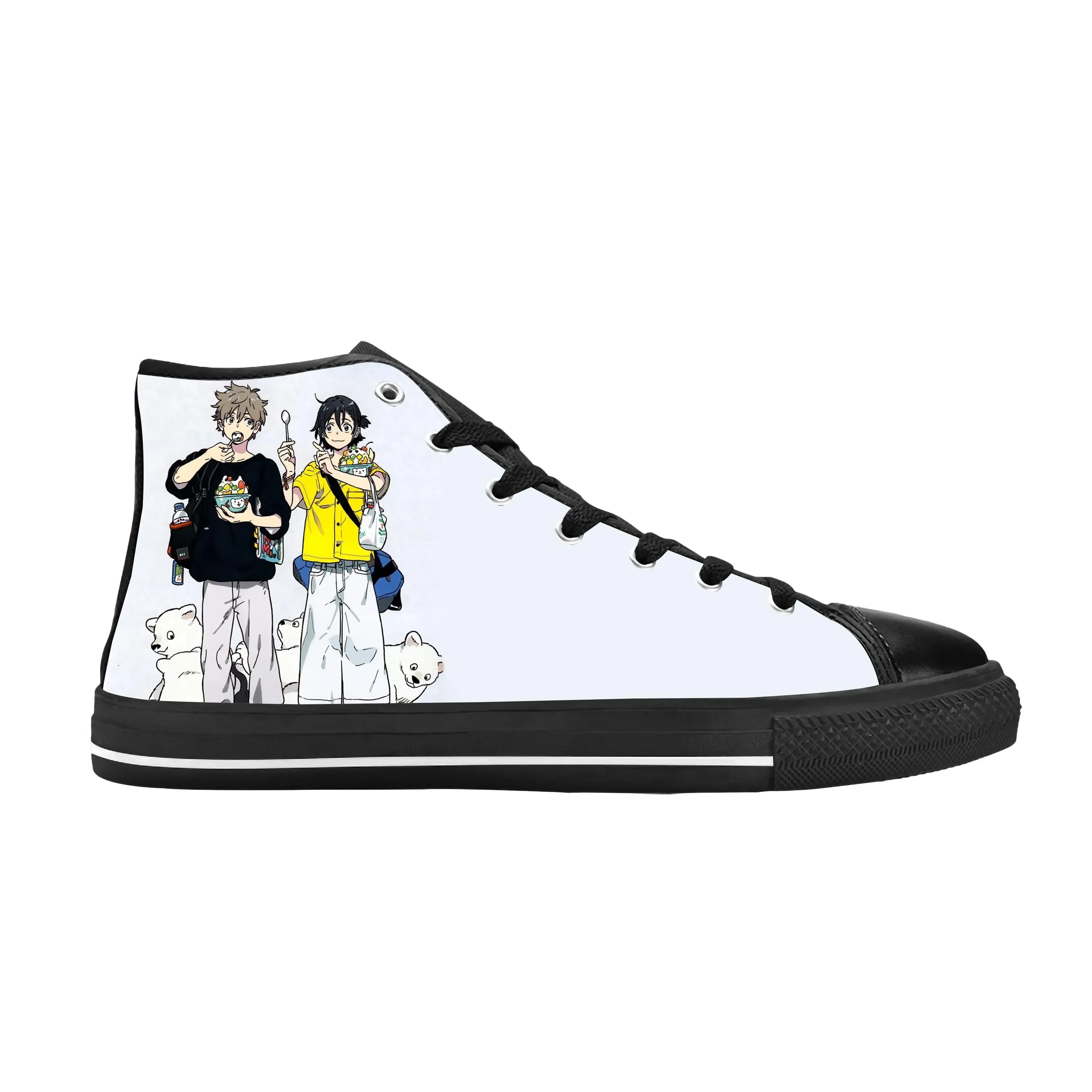 

Umibe No Etranger Hashimoto Shun Chihana Mio Cool Casual Cloth Shoes High Top Comfortable Breathable 3D Print Men Women Sneakers