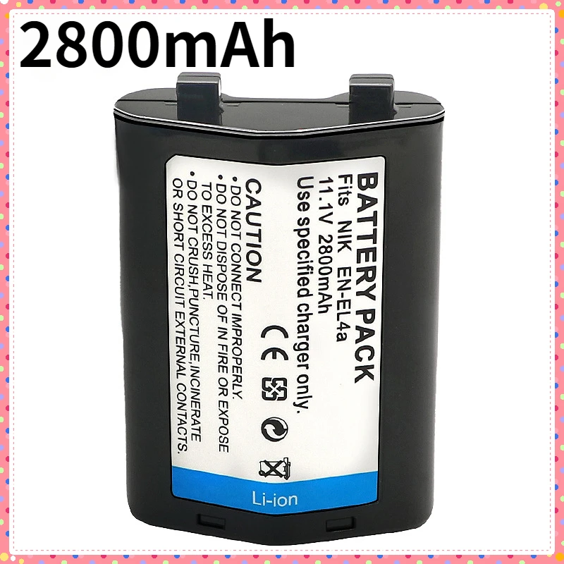 EN-EL4 ENEL4 EN-EL4A ENEL4A 2800mah Battery for Nikon D2H D2Hs D2X D2Xs D3 D3S F6 MH-21 Camera Batteries Digital Batteries