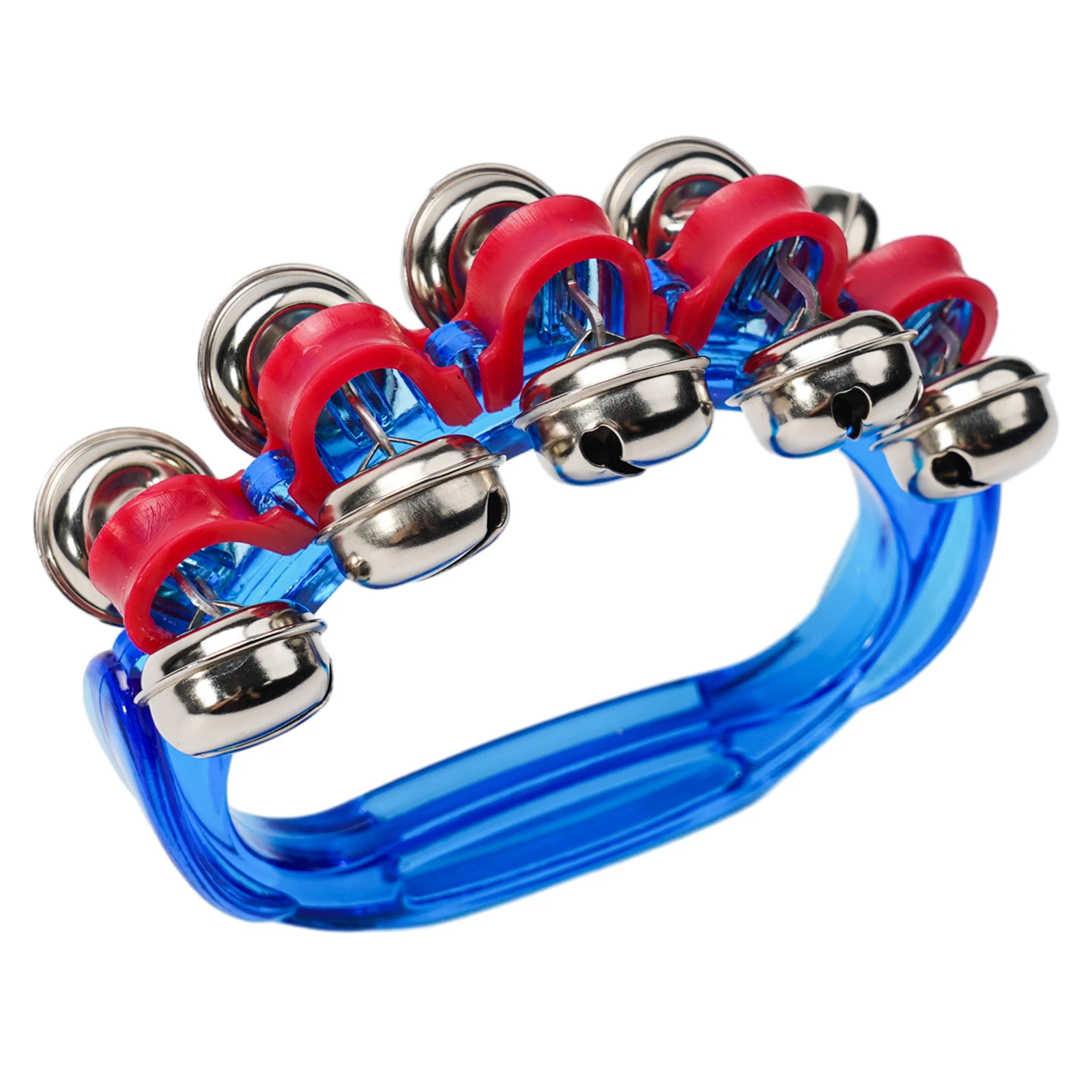 Jingle Shaker Tambourine Percussion Sleigh Bells EducationToys Handbell Handheld Musical Instrument Plastic Metal