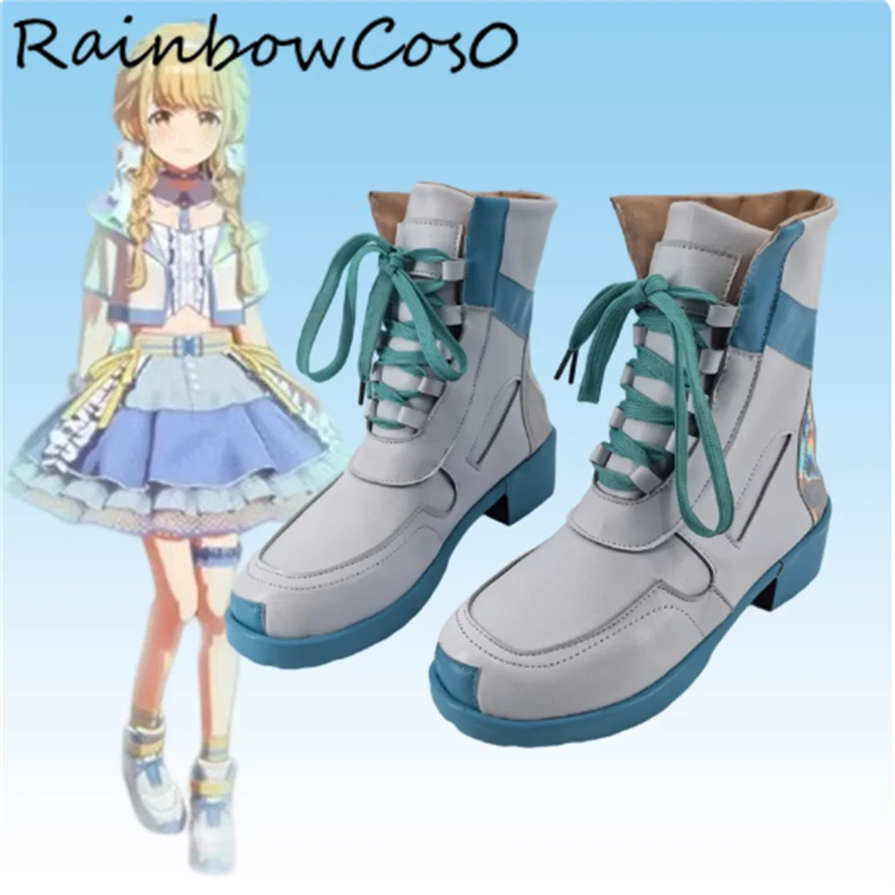 

Fujita Kotone Gakuen IDOLM@STER Cosplay Shoes Boots Game Anime Party Halloween RainbowCos0 W5361
