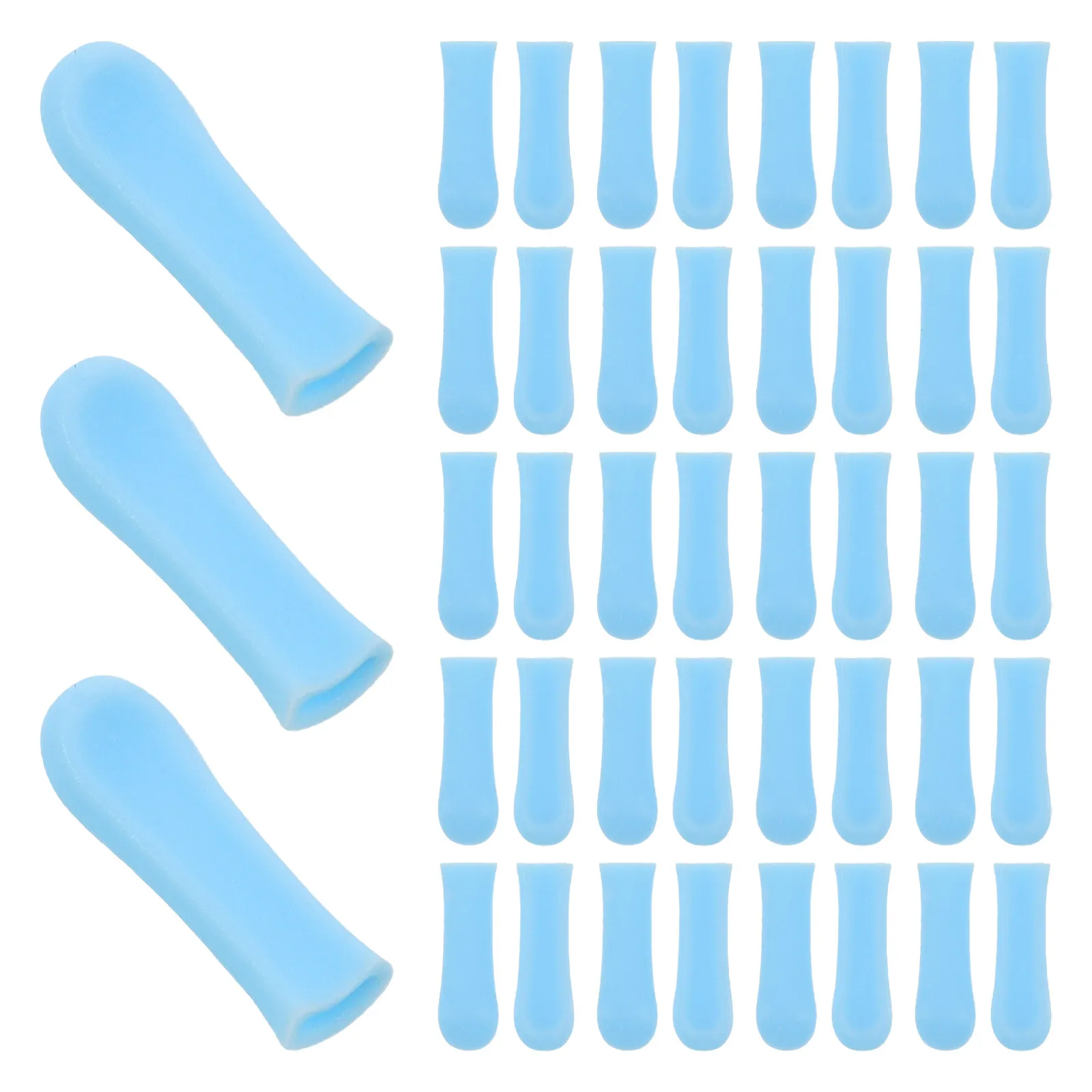 80Pcs Soft Silicone Ear Spoon Tips Replacement for Visual Ear Pick Reusable Protection Earwax Remover Tool Accessories