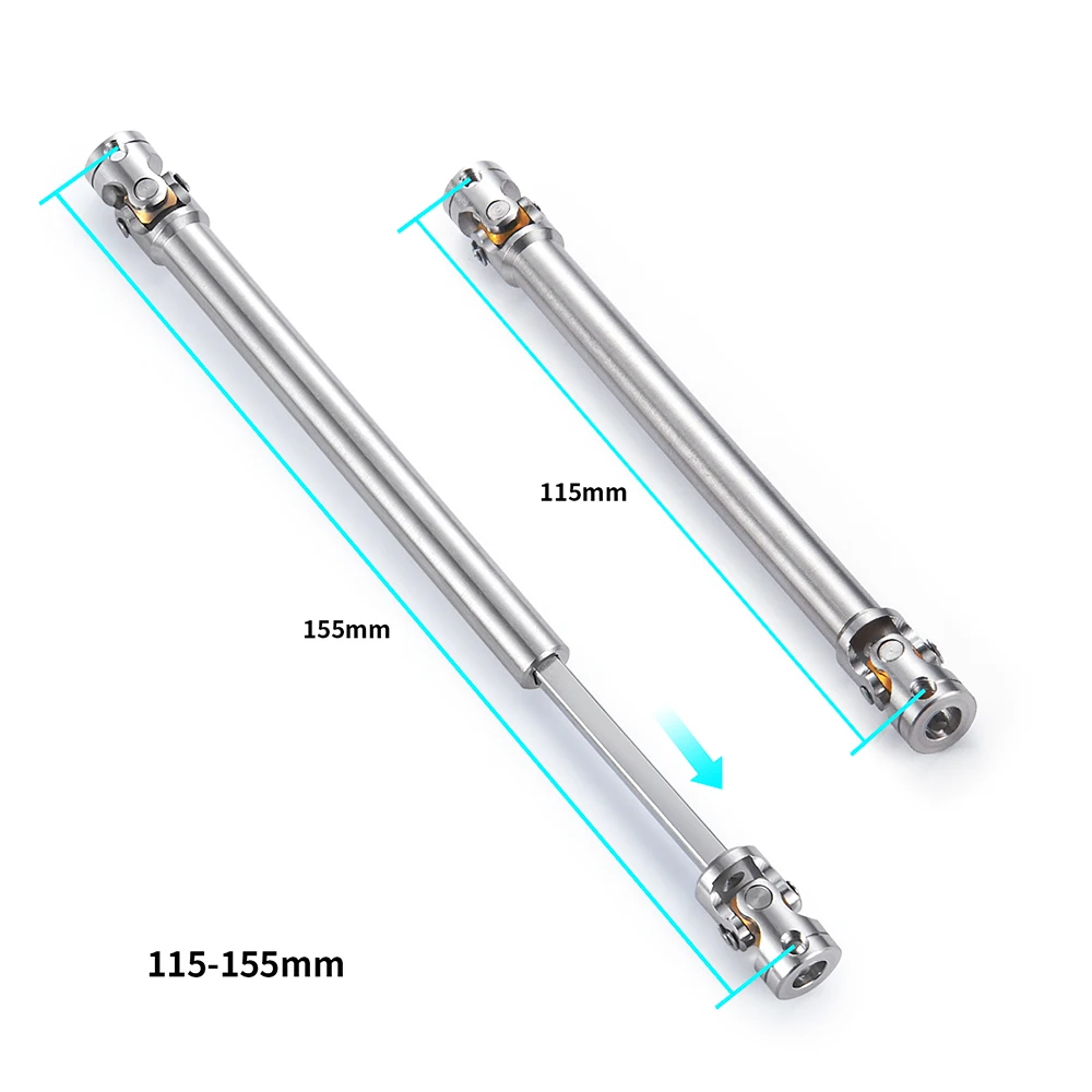 2 Arbres De Transmission En Métal Pour Camion RC WPL 1/16, Accessoire De Remplacement Pour B-14, B-24, B-36, C-14, Etc.