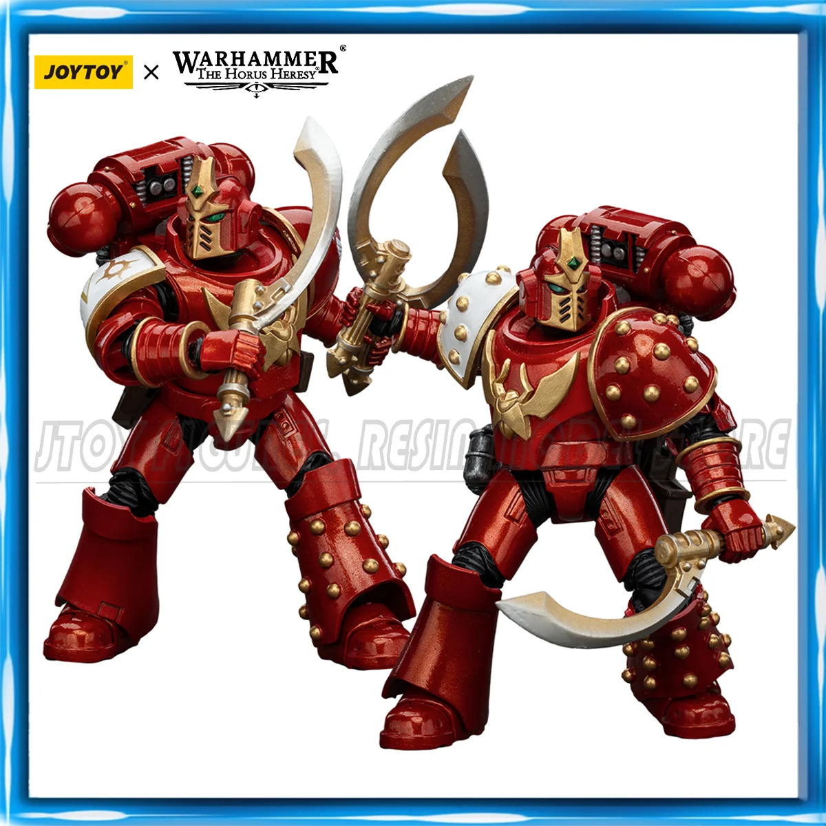 [متوفر] JOYTOY Warhammer 30K 1/18 عمل الشكل ألف أبناء Khenetai غامض كابال Khenetai Blademaster جمع لعبة مجسمة