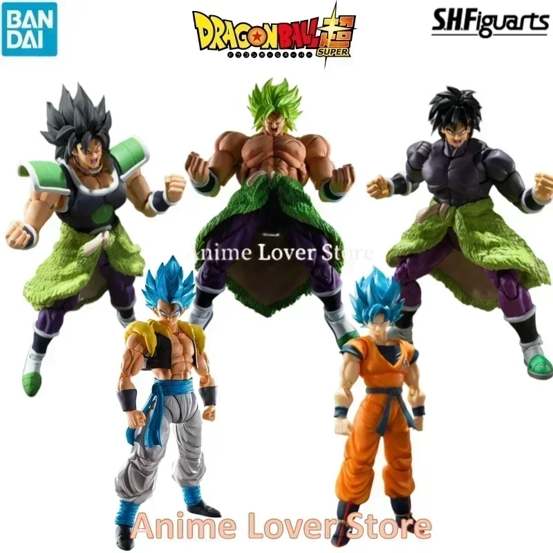 100%-Original Bandai SHFiguarts SHF Dragon Ball Z Dragon Ball SUPER Broly Son Gokou Gogeta Super Saiyan Anime Action Figure Toy