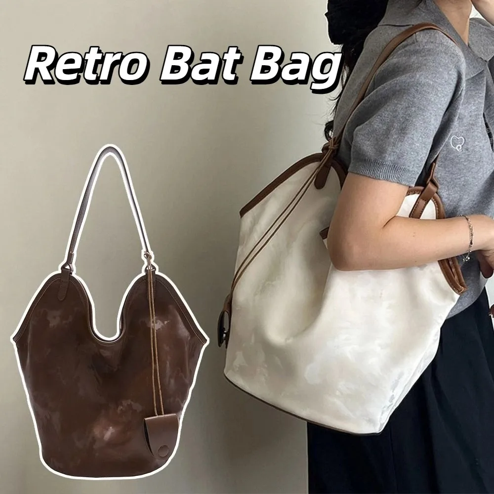 

with Sunglasses Clip Retro Bat Bag Handbag Shoulder Bag Bohemian Beach Bag Bucket Bag Large Capacity Luxurious Tote Bag Shopping