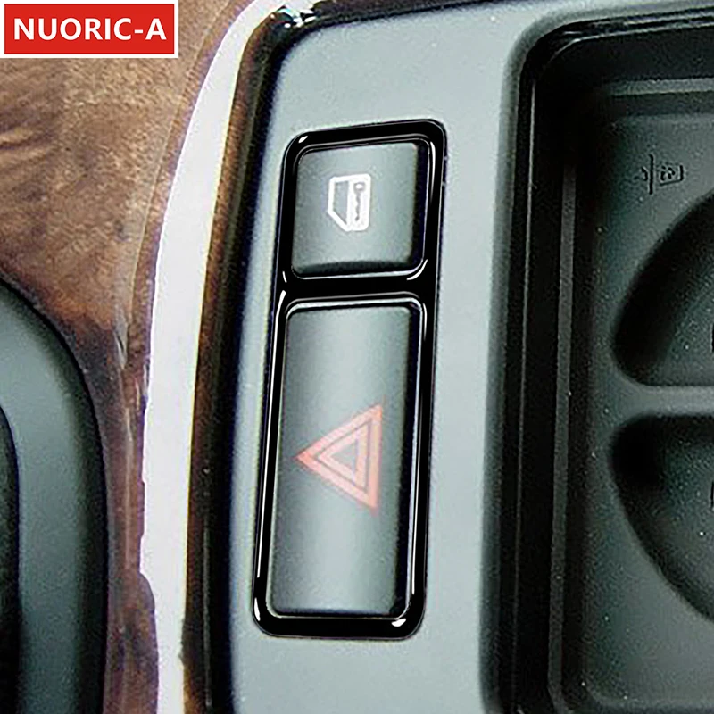 

Аварийная лампа с двойной вспышкой, декоративная накладка для BMW X5 E53 2000-2006, Стайлинг автомобиля, черные аксессуары для интерьера