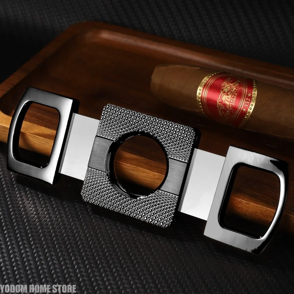 Classic Metal Shear Cigar Cutter Stainless Steel Cutting Tool Portable Cigar Clipper Gift & Cigar Accessory