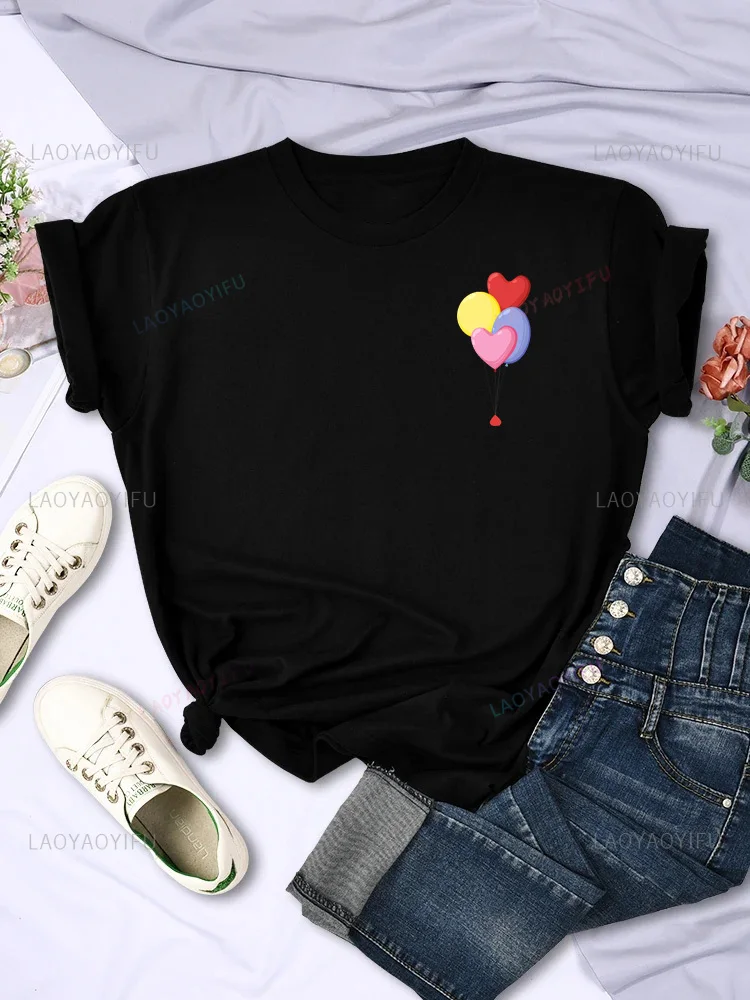 Ballon druck Trend Street Wear lässig einfache Mode Sommer Männer und Frauen allgemeine Rundhals ausschnitt Kurzarm T-Shirts