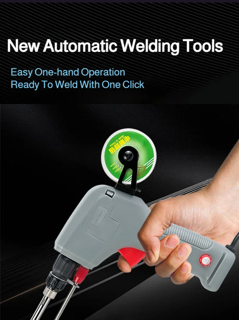 Professional Soldering Iron Kit Automatic Solder Welding Gun Adjustable Temperature Electronics Repair Tool for Electronics, DIY