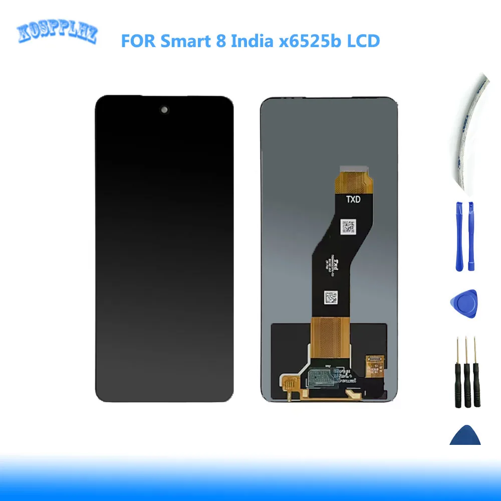

Детали ЖК-дисплея для Infinix Smart 8 X6525b X6525, детали для Infinix Smart8 India X6525b, ЖК-экран, сенсорный экран в сборе