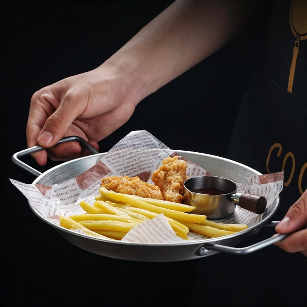 Double Handle Pan Paella Cooking Pot Easy To Clean High Temperature Safe Double Handle Kitchen Pot Easy Maintenance