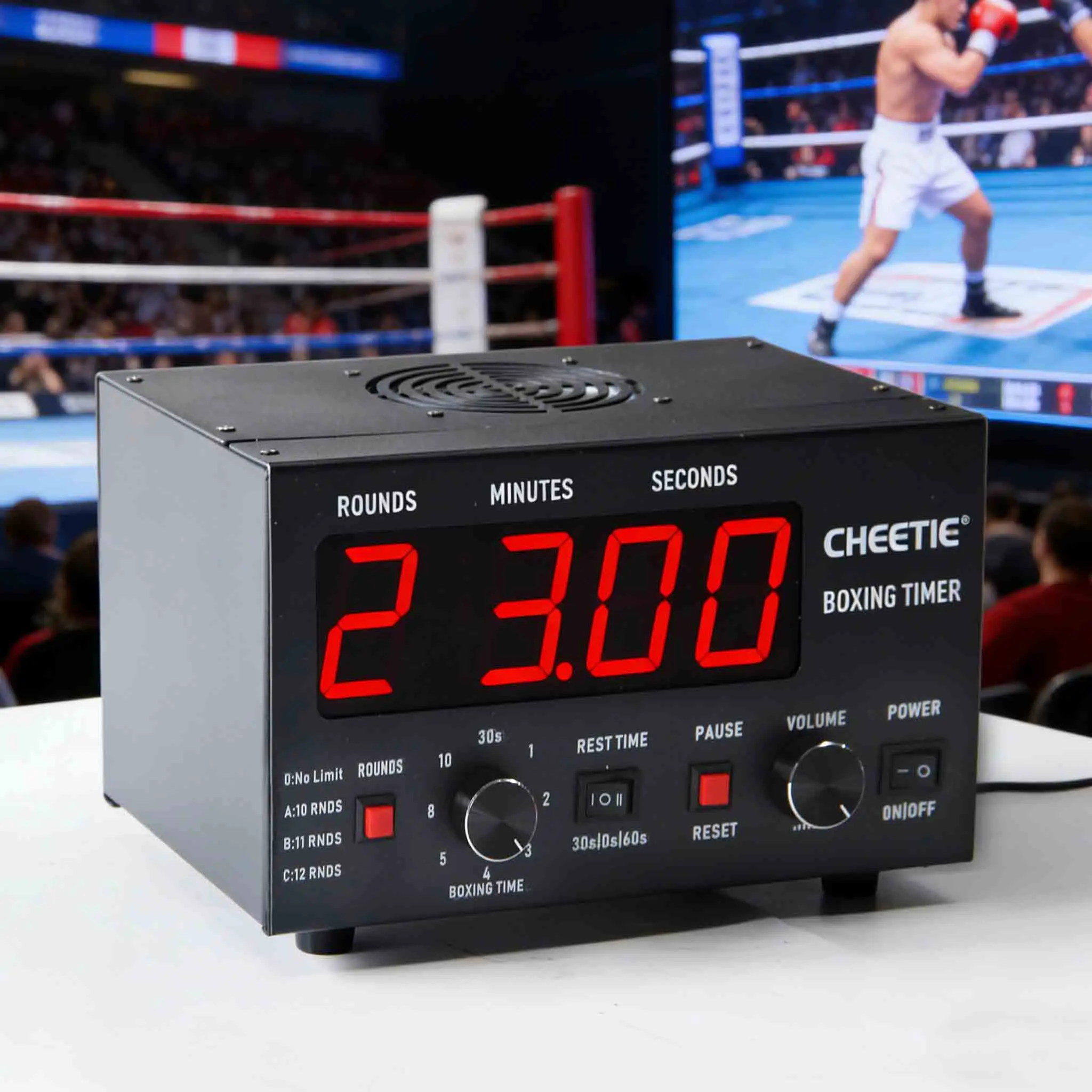 CP20 Hot Boxing Equipment Digital Ring High Speed Intense Interval Training LED Boxing Timer Wall Mount Metal CE