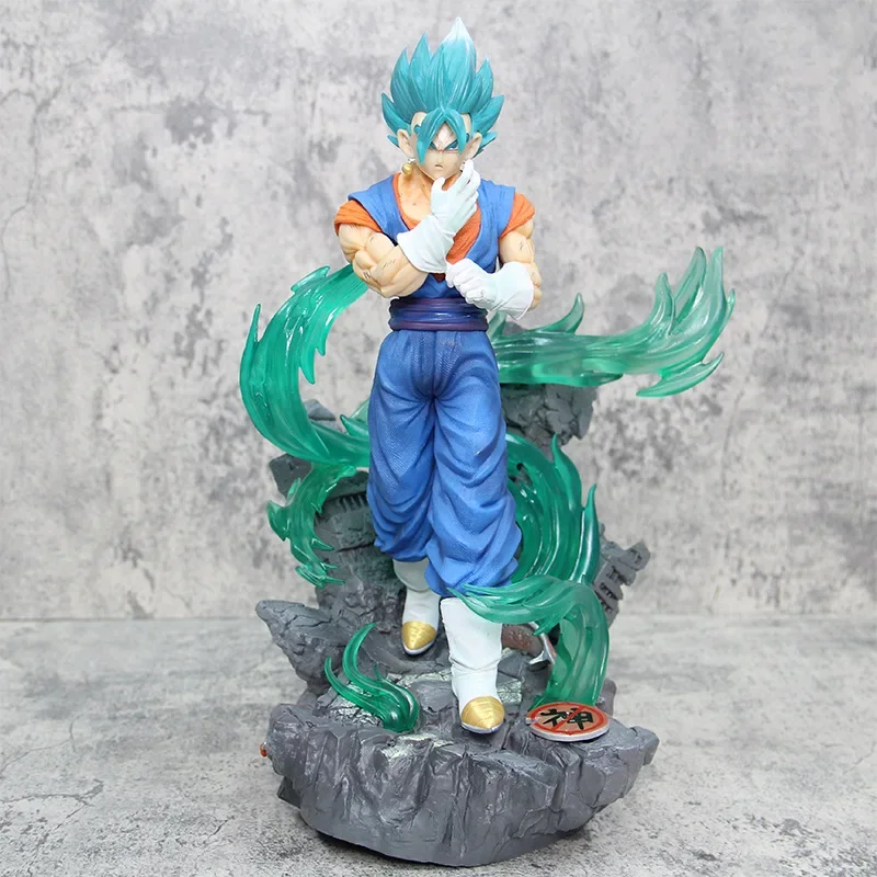 

38CM Anime Dragon Ball Z Super Saiyan Big Fish Vegeta GK Statue PVC Action Figures Collectible Model Doll Toys Desktop Gift