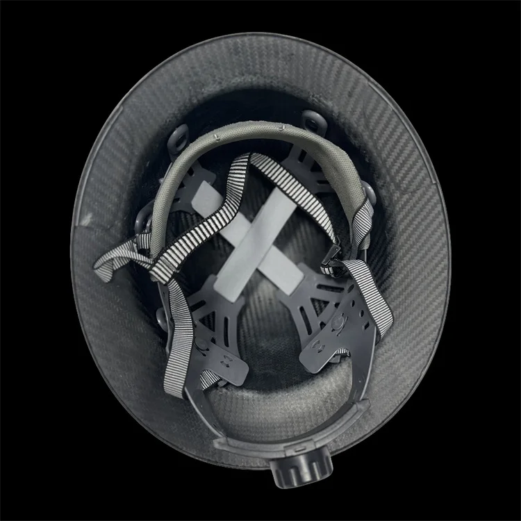 

Industrial Carbon fiber material safety helmet, adjustable modular structure, head fixed function for boxing rescue working prot