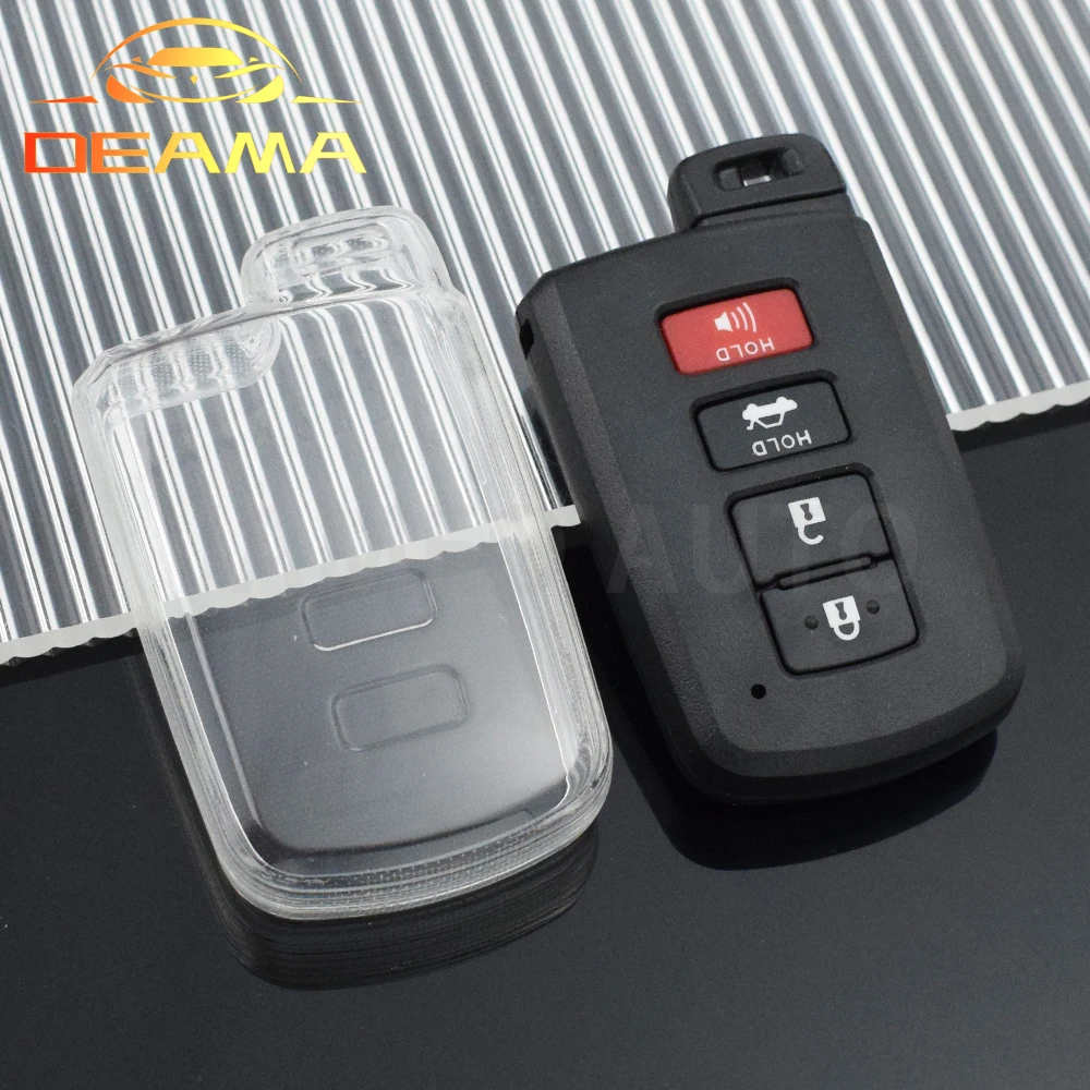 For Toyota Camry Corolla RAV4 Highlander Avalon 2015 - 2017 TPU Car Key Case Cover Shell 2 3 4 Buttons Protected Fob Accessories