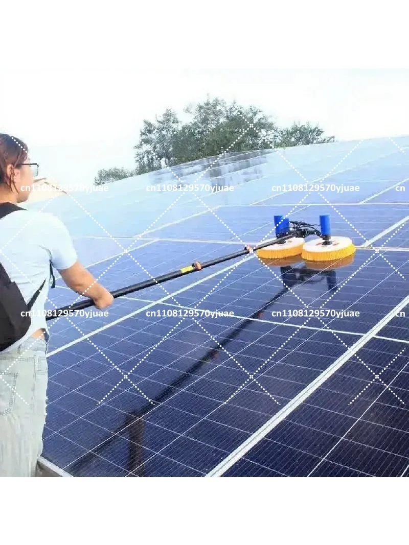 Solar Panel Cleaning Brush 3.5m 5.5m 7.5m Telescopic Pole, Photovoltaic Panel Cleaning Tool Kit for Home Use