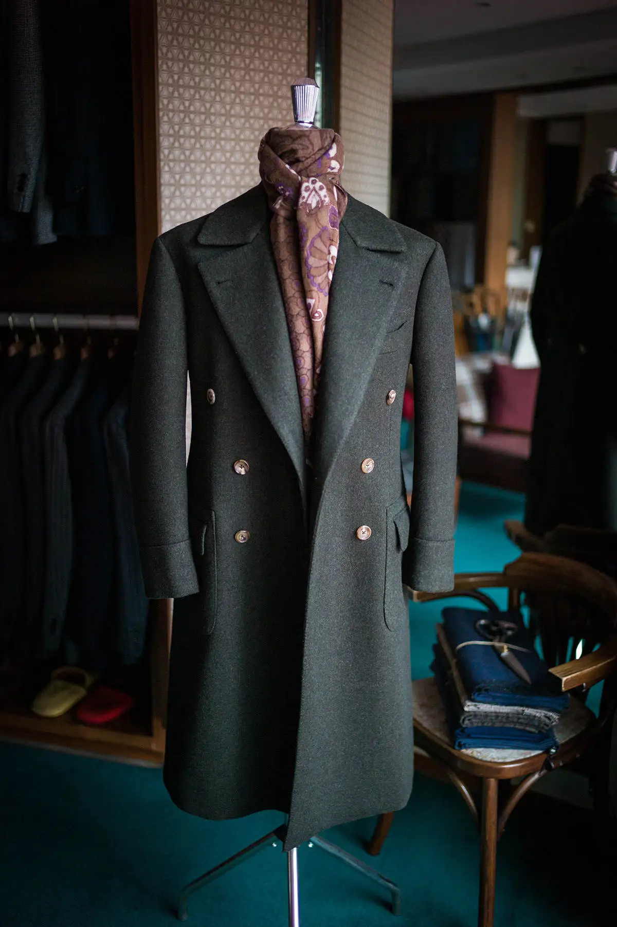 Giacche da uomo classiche su misura cappotto in misto lana Tweed soprabito doppiopetto Goom smoking da sposa