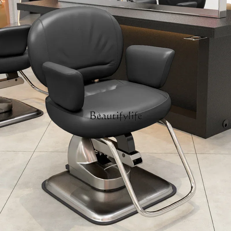 High-End Japanese-Style Hairdressing Chair for Hair Salon Barber Shop Electric Adjustable Hot Dyeing Hair Cutting Chair