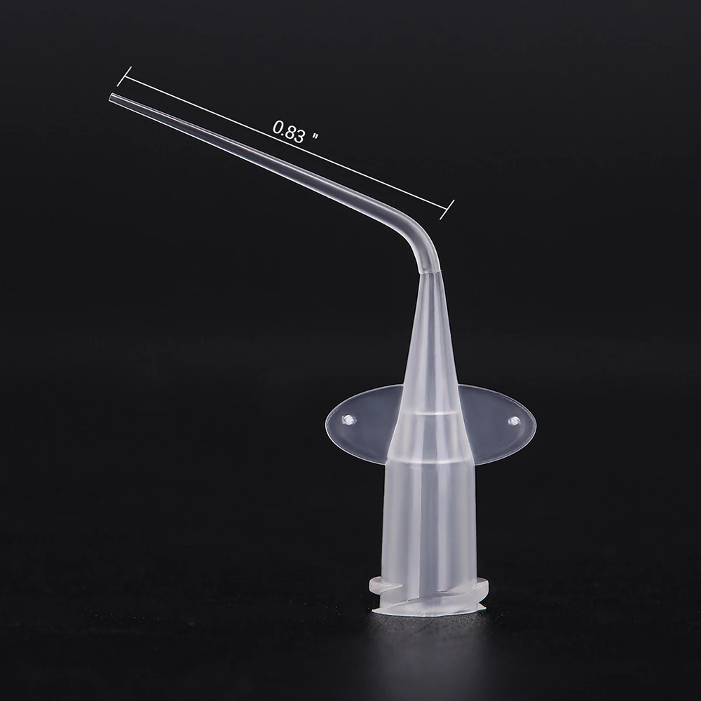 AZDENT Dental Disposable Plastic Syringe Tip Endo Irrigation Disposable Needle Tip for Dental Injection Medicine Refill