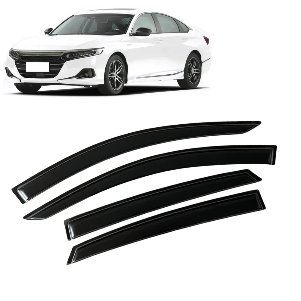 

Оконный козырек для HONDA ACCORD Sedan 2018 2019 2020 2021 2022 2023, ветровые дефлекторы, защита от дождя, дверной козырек, вентиляционные шторы, вентиляционный козырек