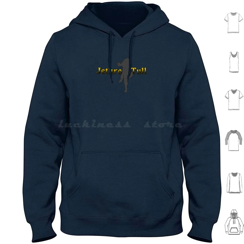 Jethro Tull Hoodie Cotton Long Sleeve Jethro Tull Classic Music Music Aqualung Prog Retro Vintage Nostalgia Flute Progressive