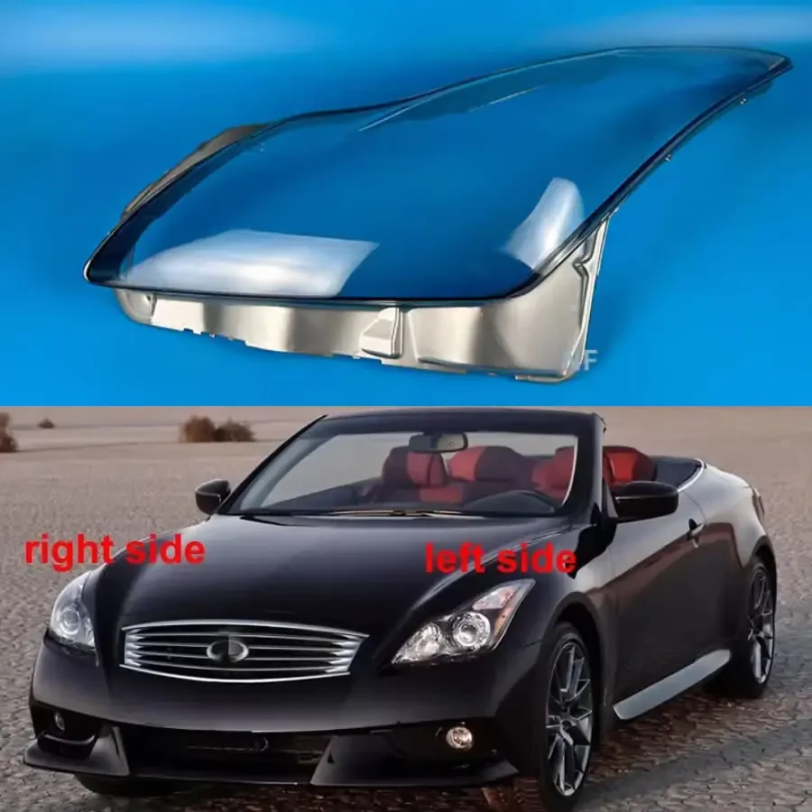 

For Infiniti G series G37 2 Doors Coupe 2009-2013 Front Headlight Cover Transparent Lampshade Lens Headlamp Shell Plexiglass