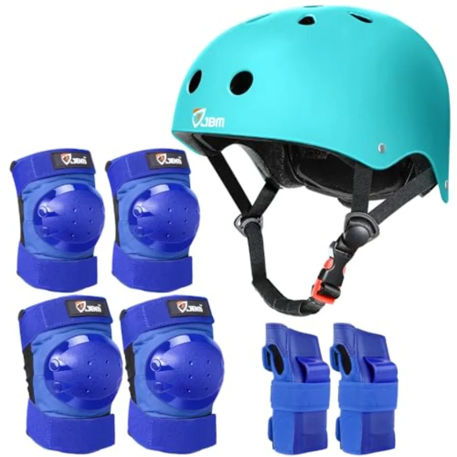 

Skateboard Protective Gear Set Skate Helmet and Knee Pads Elbow Pads for Multi Sports Scooter Skateboarding Roller Skating Prot