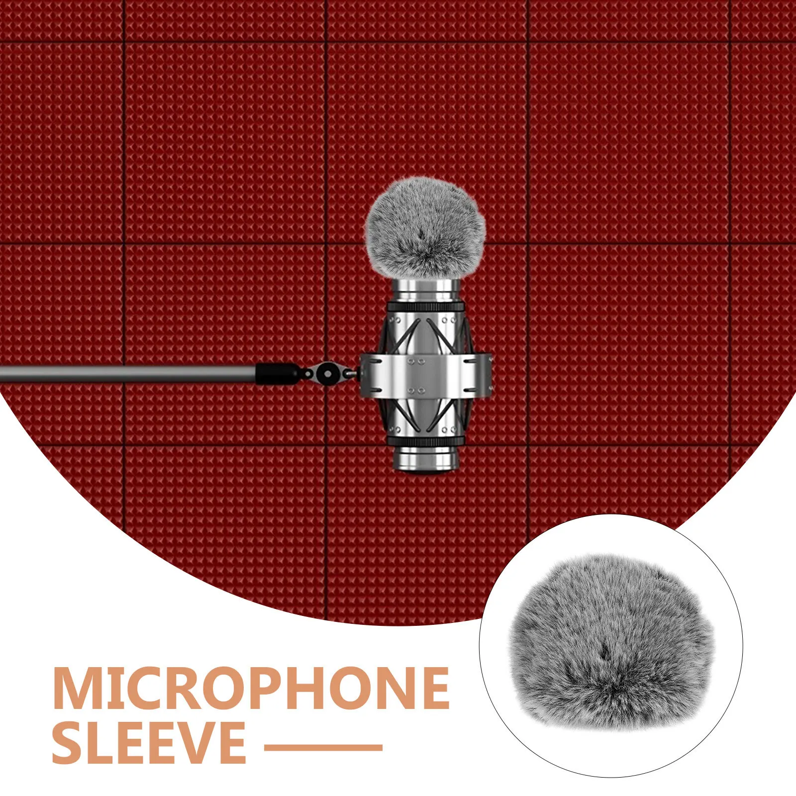 

Microphone Windscreen Muff Pop Filter Outdoor Wind Cover For Mic Protection Noise Reduction Detachable Compatible With