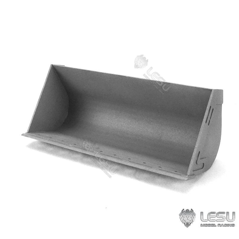 RC 1/14 LESU Skid Steer Loader Replacement Metal Bucket for Tamiya Hydraulic Excavator Loader Dump Trailer Tipper DIY Parts