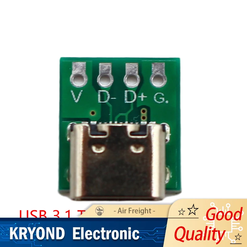 10/5/1 Pcs USB 3.1 Type C 16 Pin Test PCB Board Adapter Connector Socket For Data Line Cable Transfer