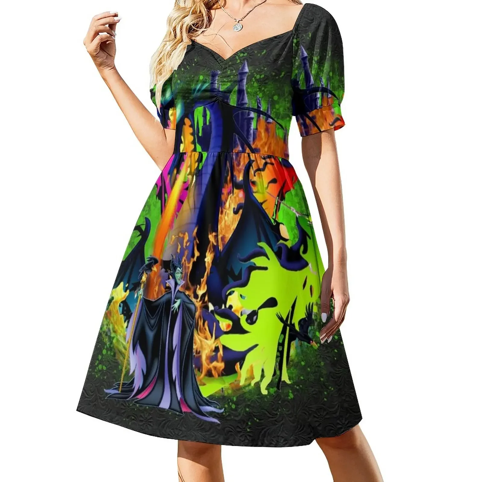 

evil spell Short-Sleeved Dress women's evening dresses 2025 dress korean style